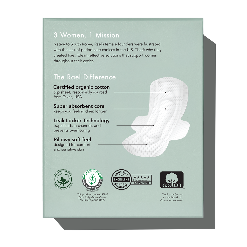 Petite Organic Cotton Cover Pads With Wings Q9