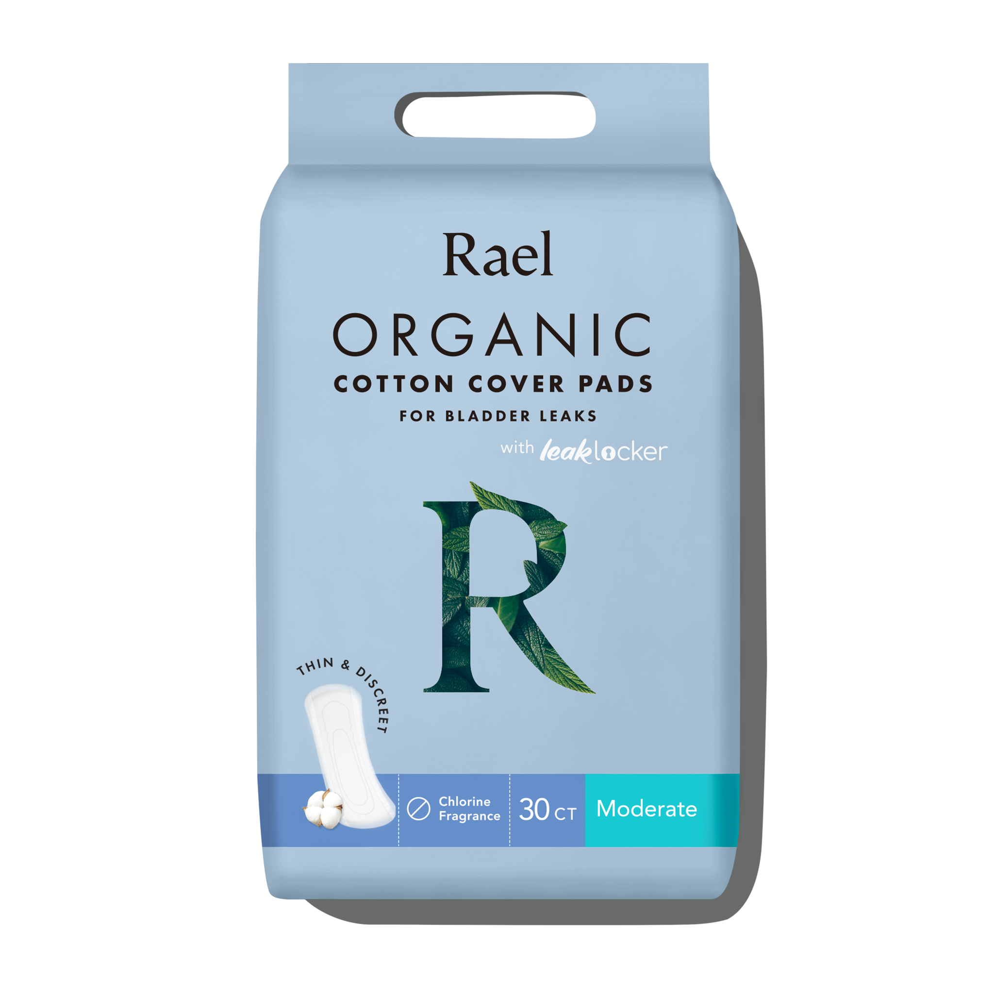 Moderate Organic Cotton Cover Incontinence Pads T7