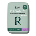 Extra Long Overnight Organic Cotton Cover Pads With Wings J3