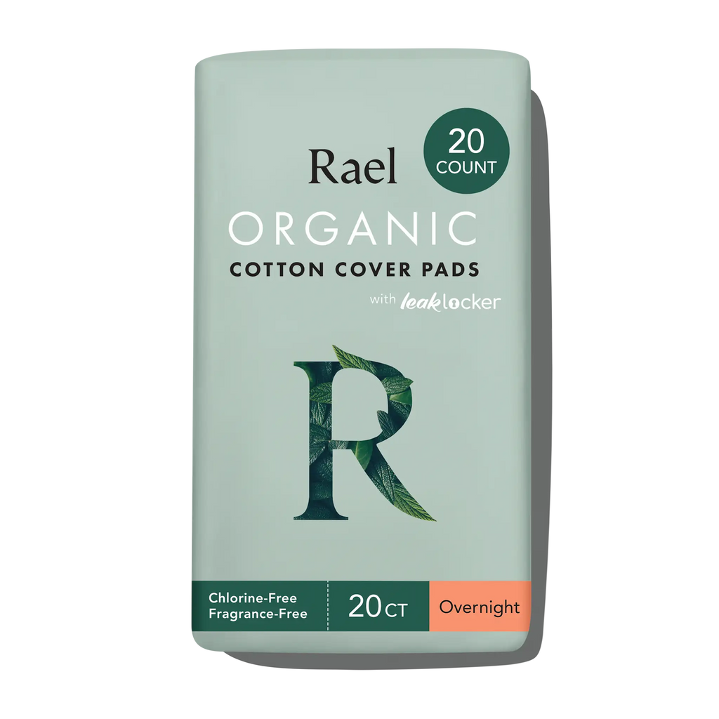 Overnight Organic Cotton Cover Pads With Wings J5