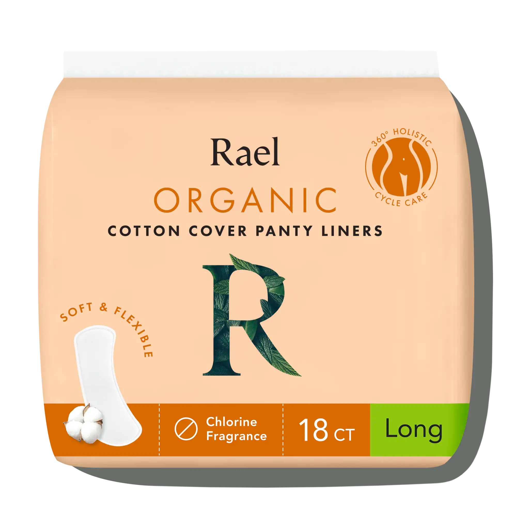 Long Unscented Panty Liners Made With Organic Cotton Z6