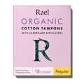 Regular Cardboard Applicator Tampons Made With Organic Cotton H8