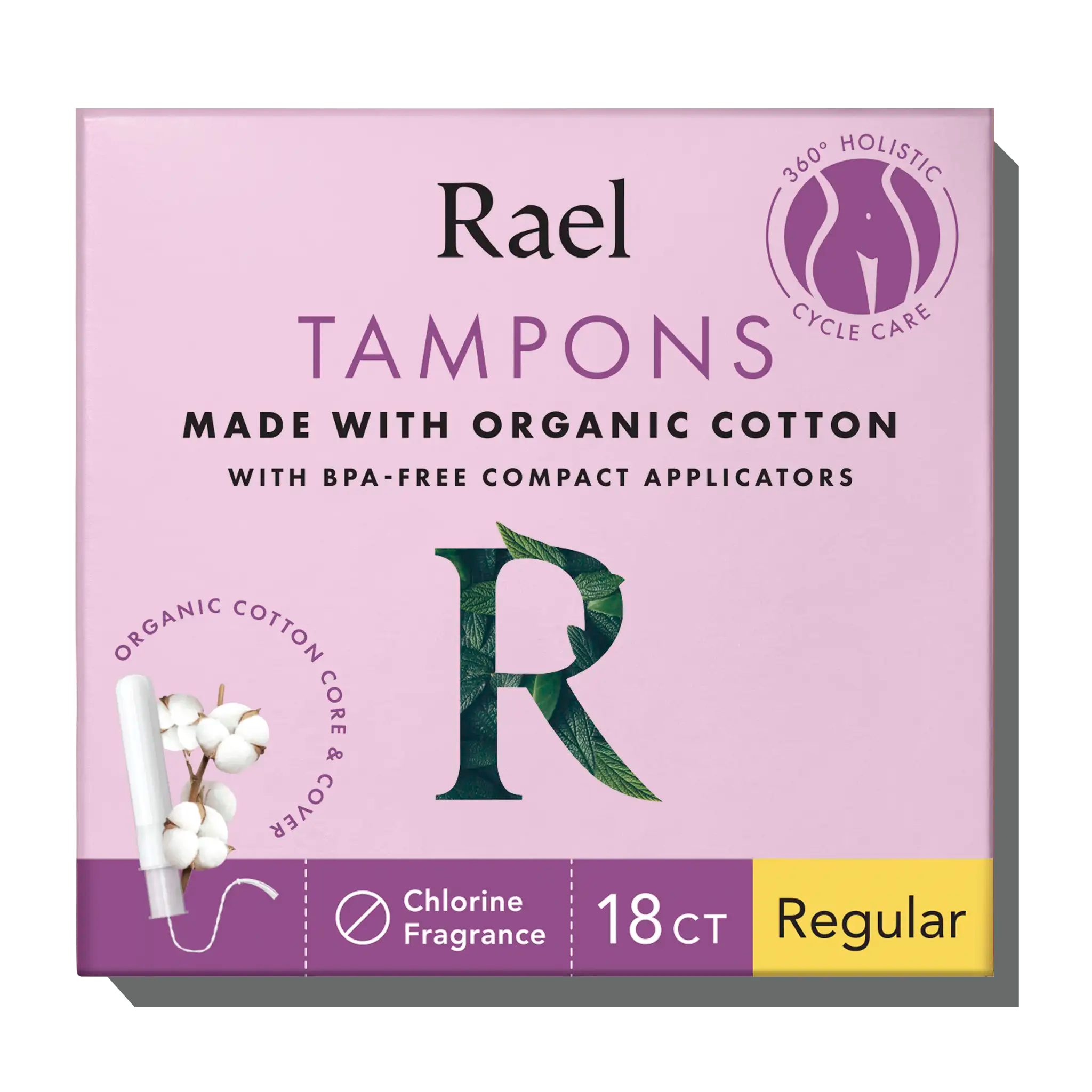 Regular Compact Tampons Made With Organic Cotton F6