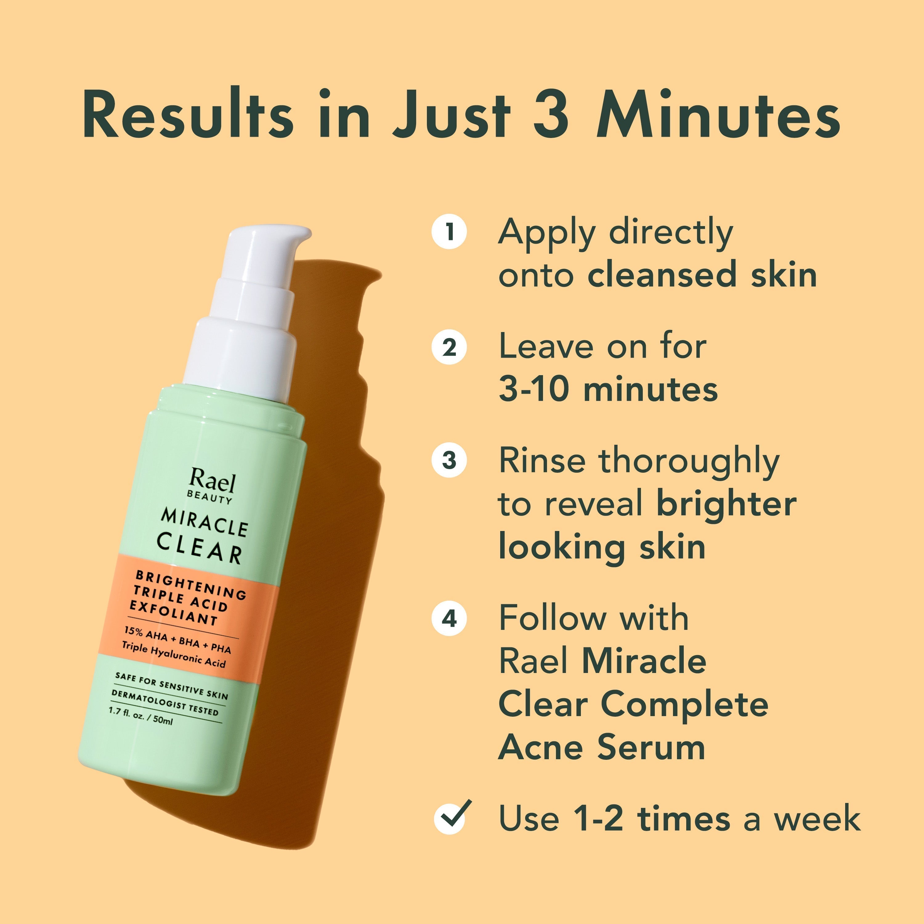 Miracle Clear Brightening Triple Acid Exfoliant Z8