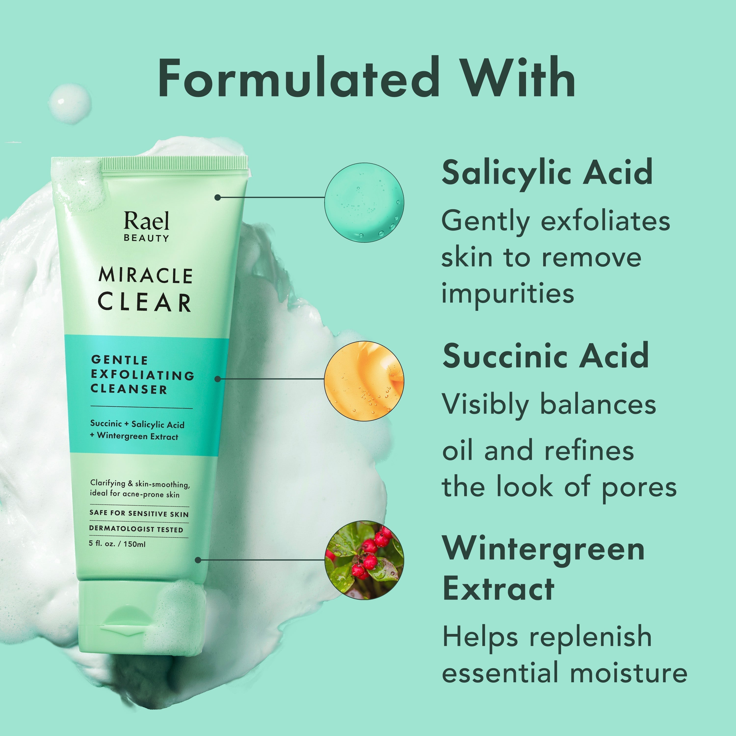 Miracle Clear Gentle Exfoliating Cleanser M8