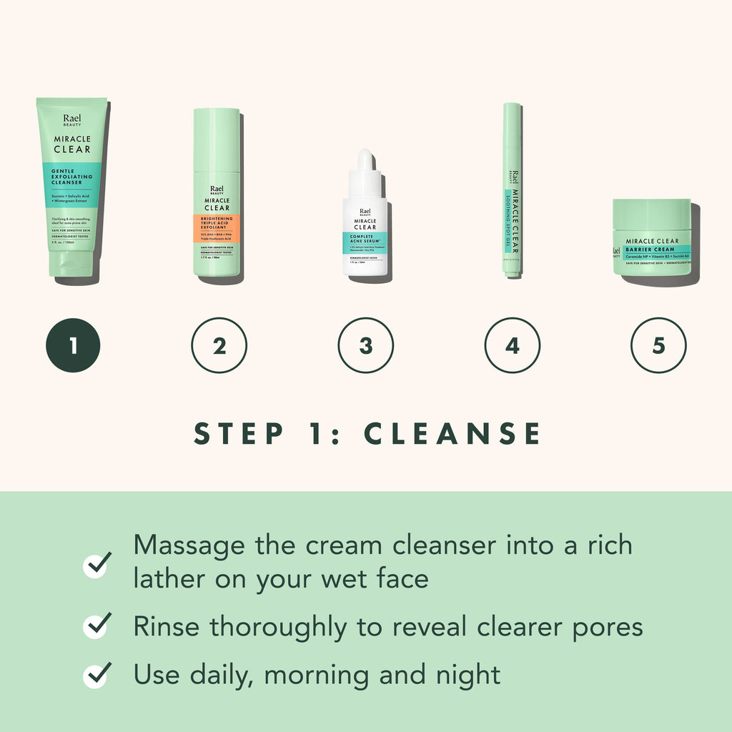 Miracle Clear Gentle Exfoliating Cleanser M8