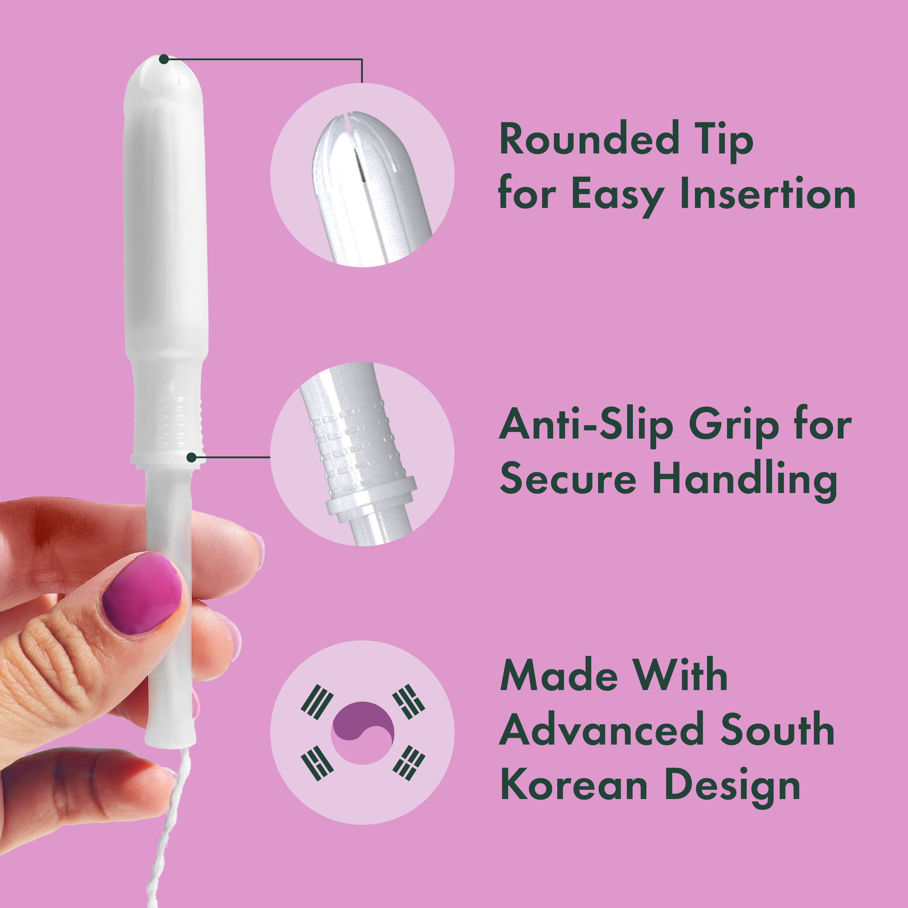 Regular Slim Applicator Tampons Made With Organic Cotton G7