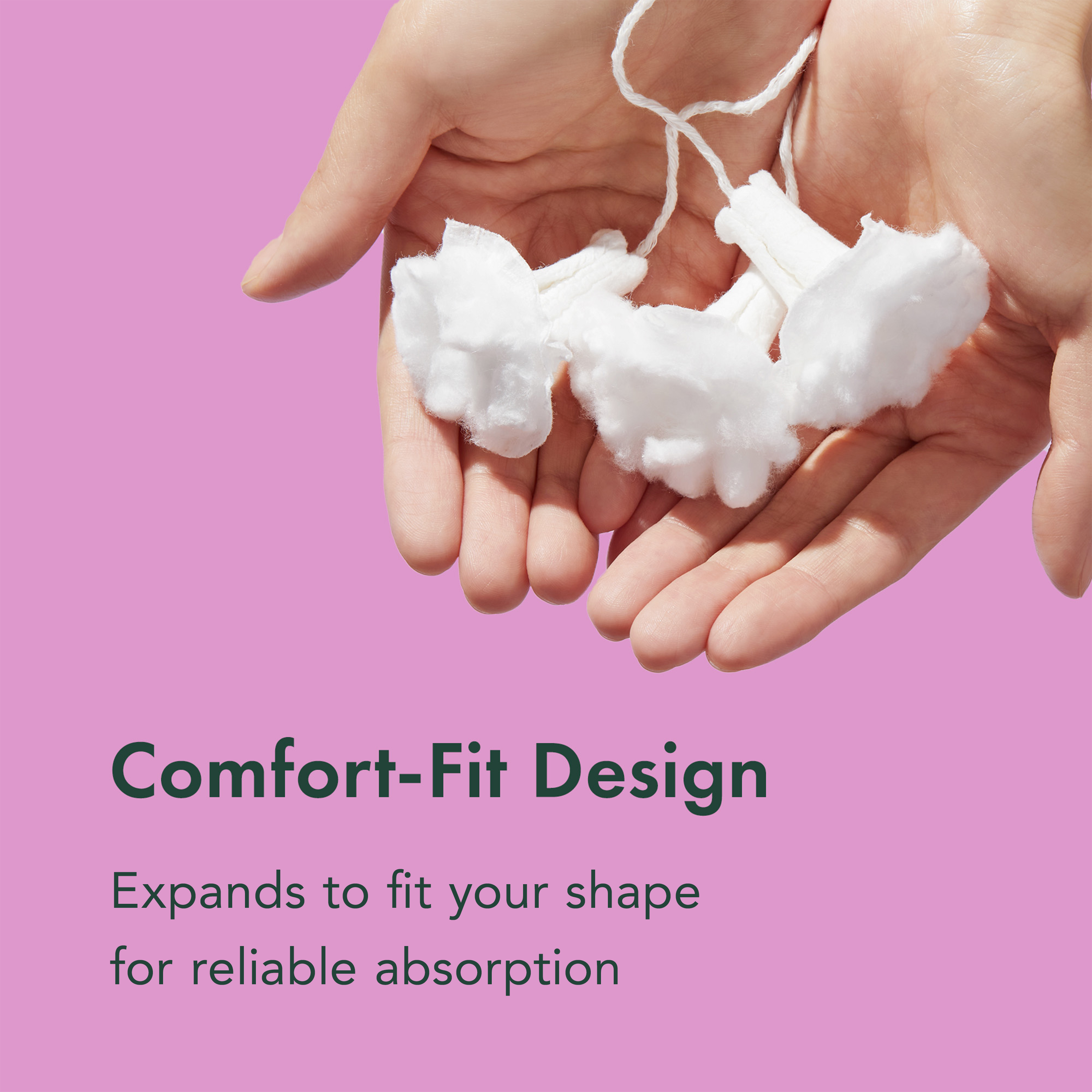 Regular Slim Applicator Tampons Made With Organic Cotton G7