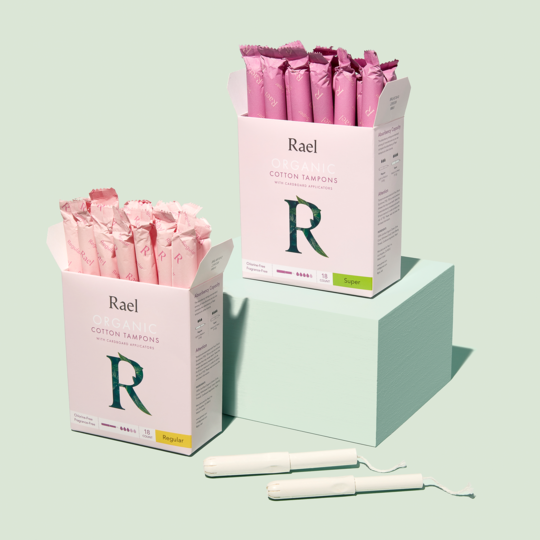 Super Cardboard Applicator Tampons Made With Organic Cotton T3