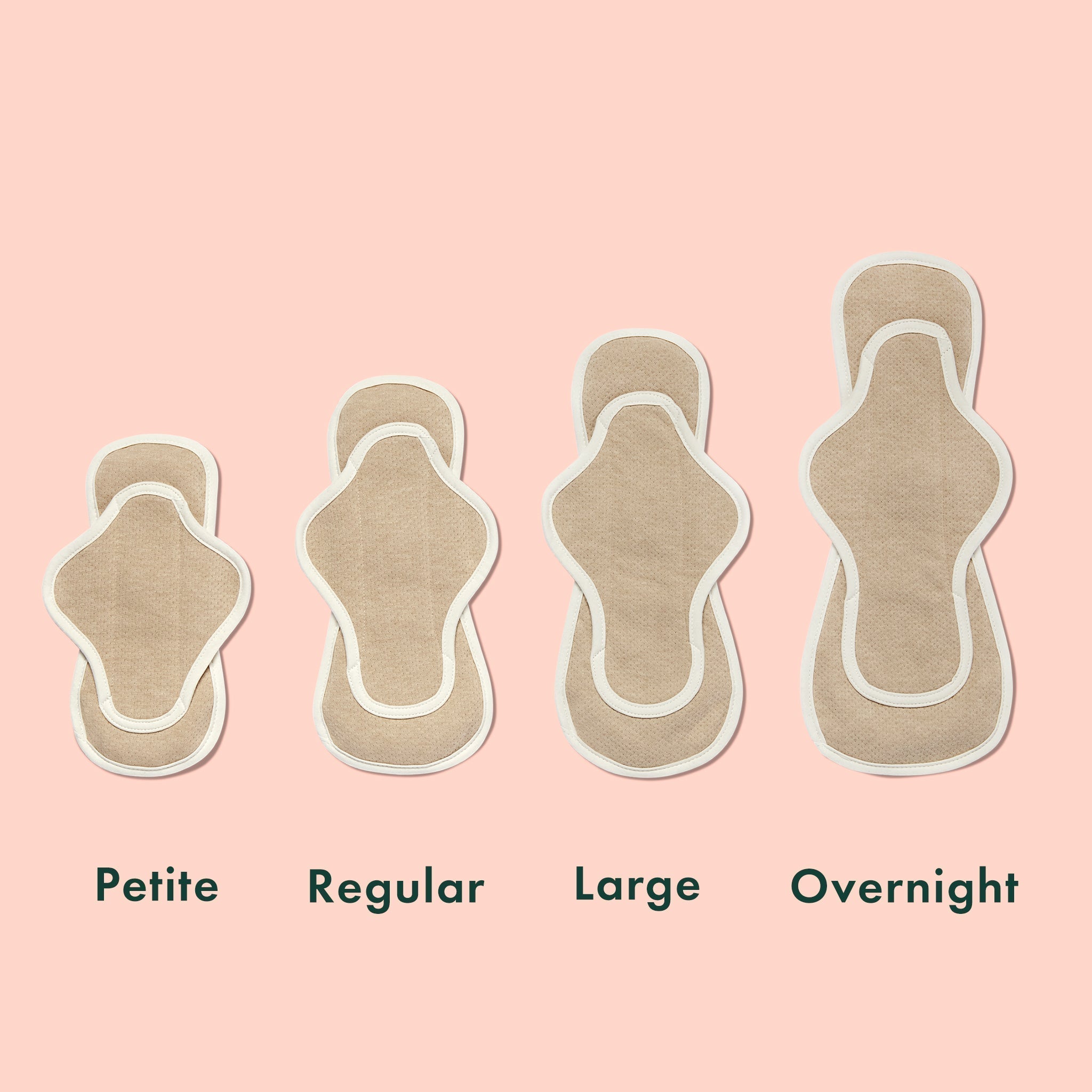 Organic Cotton Reusable Menstrual Pads - 3 Count E4