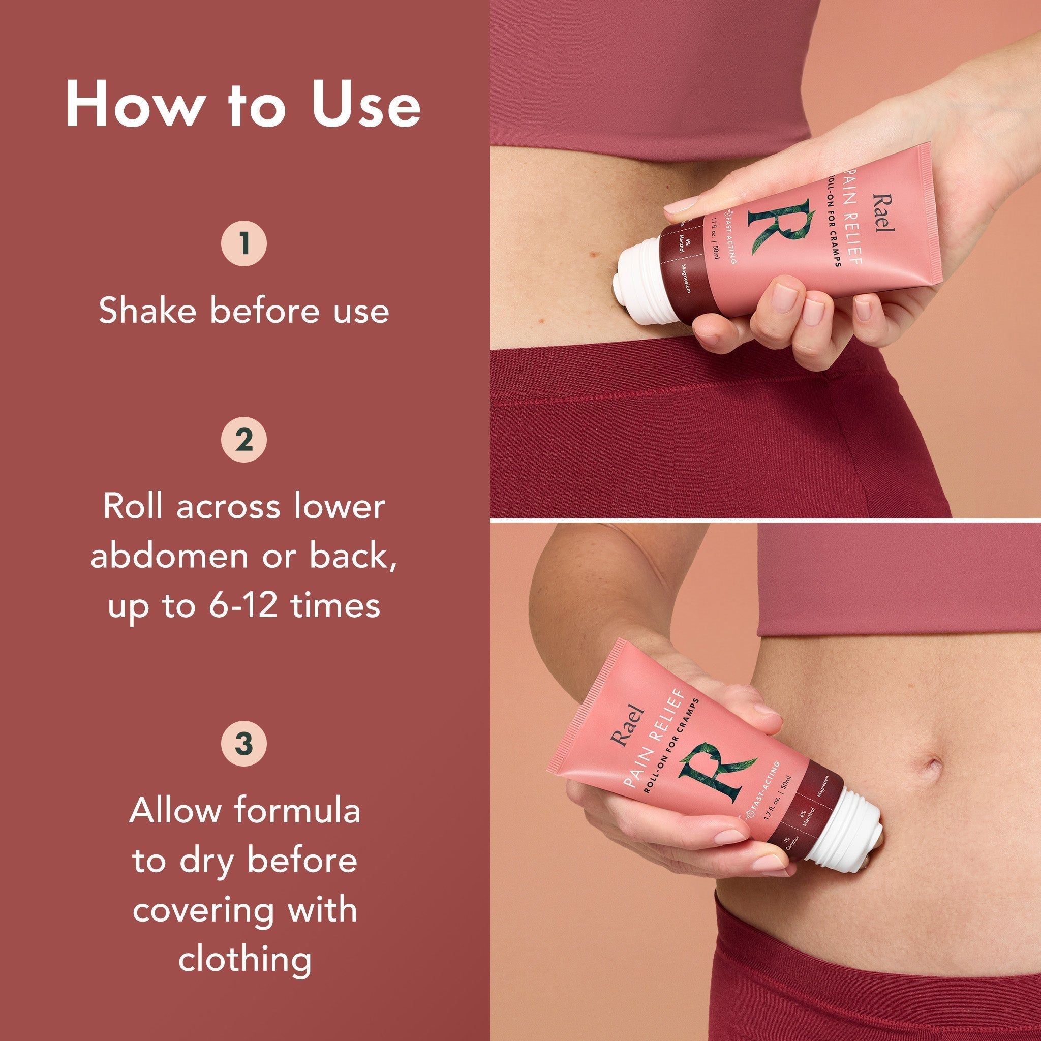 Pain Relief Roll-On for Cramps M6