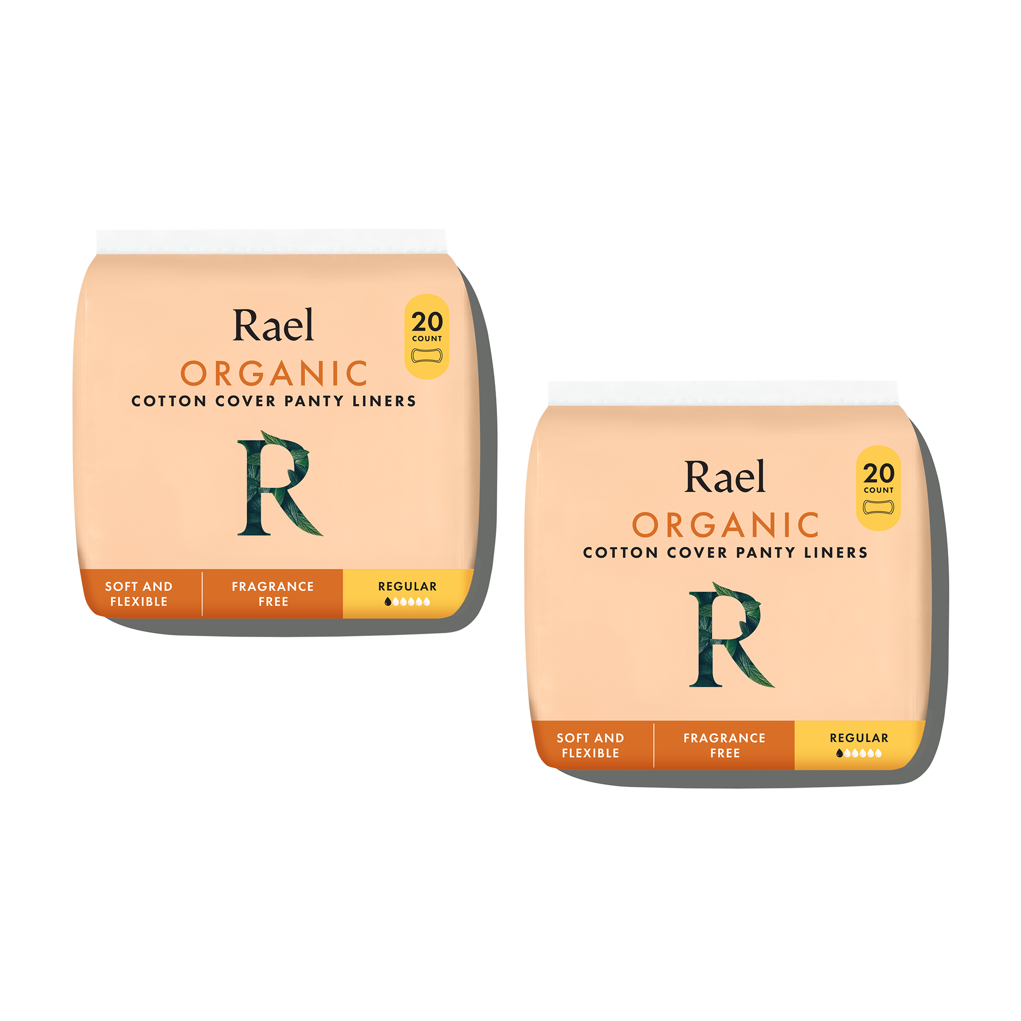 Regular Unscented Panty Liners Made With Organic Cotton T7