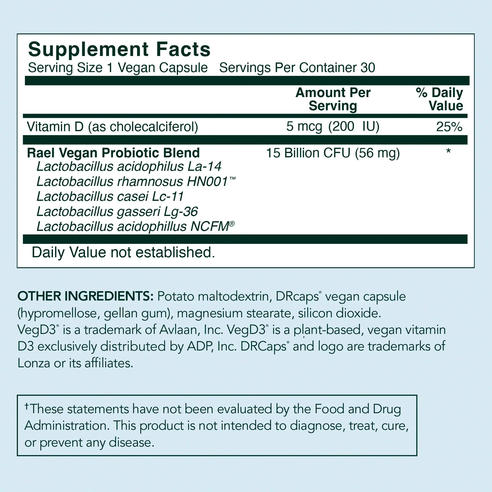 Vaginal Health Probiotic Supplement H7